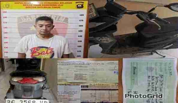 Pinjam Motor Tak Kembali, Pria di Baturaja Timur Ditangkap Polisi